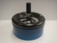 Blue w/Black Stripes Spinner Ashtray Medium 11cm